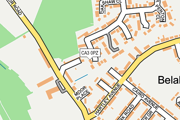 CA3 0PZ map - OS OpenMap – Local (Ordnance Survey)