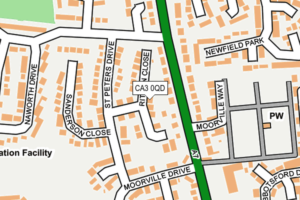CA3 0QD map - OS OpenMap – Local (Ordnance Survey)