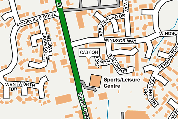 CA3 0QH map - OS OpenMap – Local (Ordnance Survey)