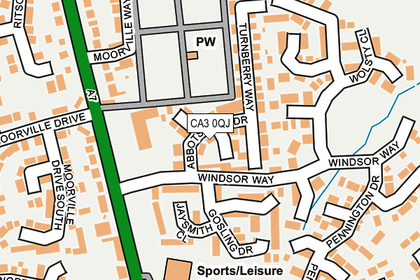 CA3 0QJ map - OS OpenMap – Local (Ordnance Survey)