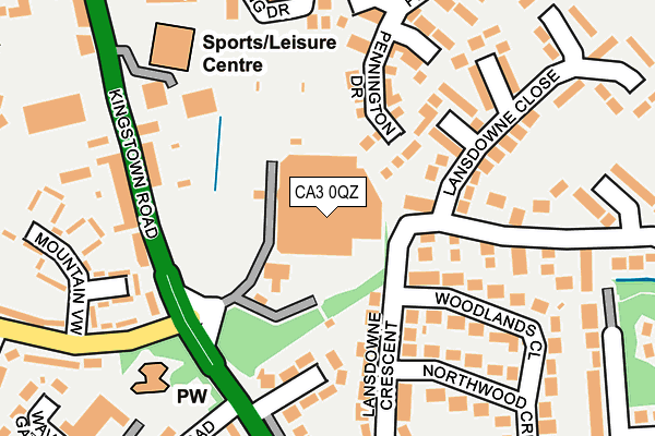 CA3 0QZ map - OS OpenMap – Local (Ordnance Survey)