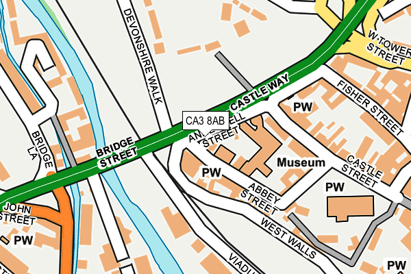 CA3 8AB map - OS OpenMap – Local (Ordnance Survey)