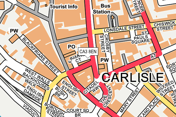 CA3 8EN map - OS OpenMap – Local (Ordnance Survey)