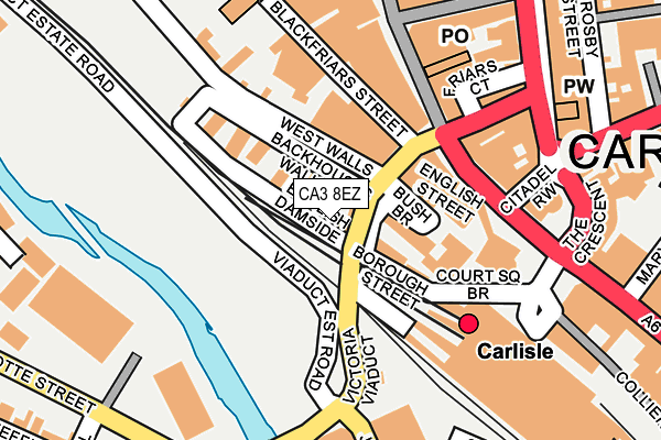 CA3 8EZ map - OS OpenMap – Local (Ordnance Survey)