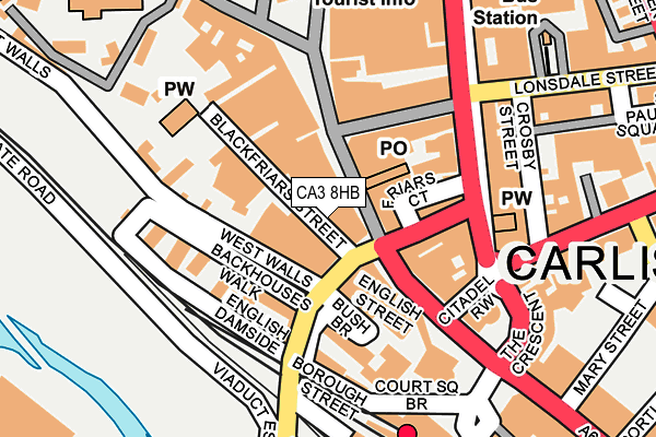 CA3 8HB map - OS OpenMap – Local (Ordnance Survey)