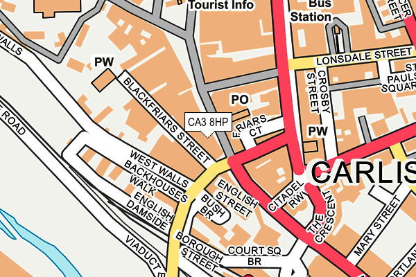 CA3 8HP map - OS OpenMap – Local (Ordnance Survey)