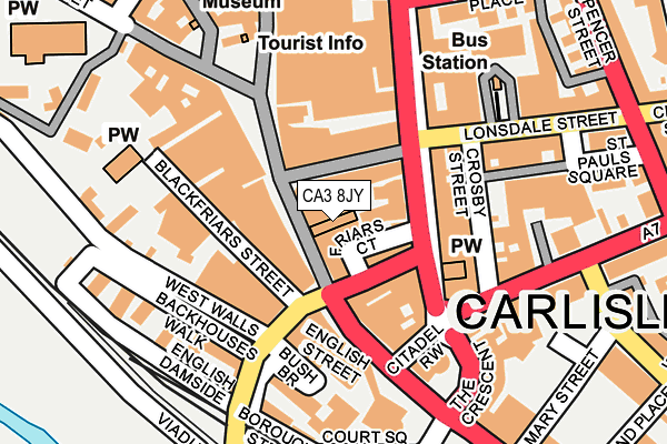 CA3 8JY map - OS OpenMap – Local (Ordnance Survey)