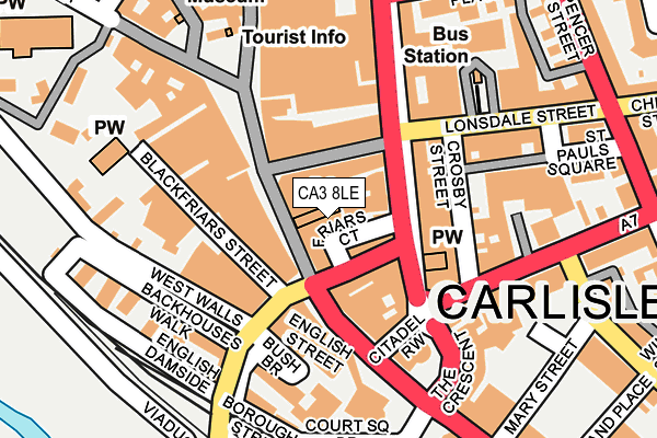 CA3 8LE map - OS OpenMap – Local (Ordnance Survey)