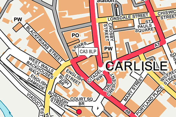 CA3 8LP map - OS OpenMap – Local (Ordnance Survey)