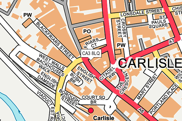 CA3 8LQ map - OS OpenMap – Local (Ordnance Survey)