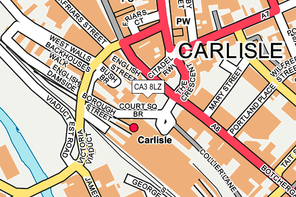 CA3 8LZ map - OS OpenMap – Local (Ordnance Survey)