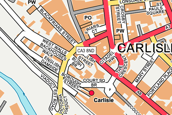 CA3 8ND map - OS OpenMap – Local (Ordnance Survey)