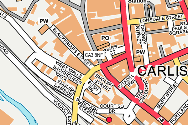 CA3 8NF map - OS OpenMap – Local (Ordnance Survey)