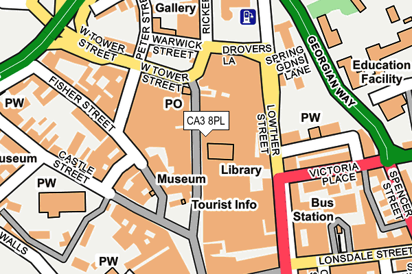 CA3 8PL map - OS OpenMap – Local (Ordnance Survey)