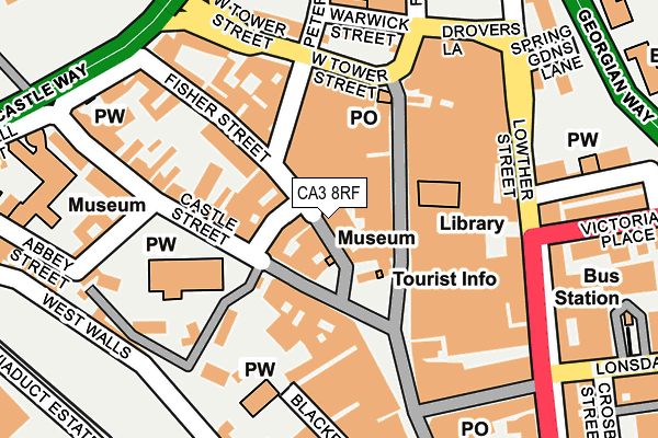 CA3 8RF map - OS OpenMap – Local (Ordnance Survey)