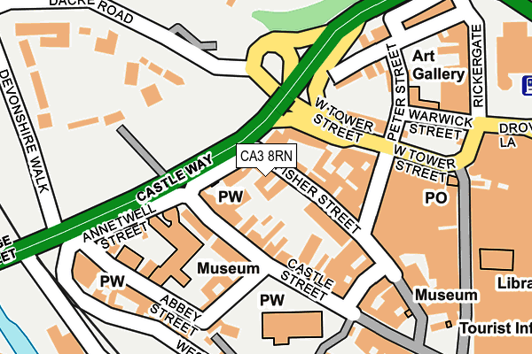 CA3 8RN map - OS OpenMap – Local (Ordnance Survey)