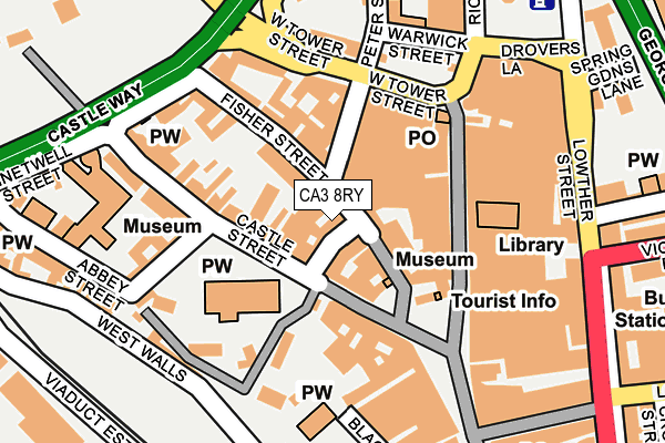 CA3 8RY map - OS OpenMap – Local (Ordnance Survey)