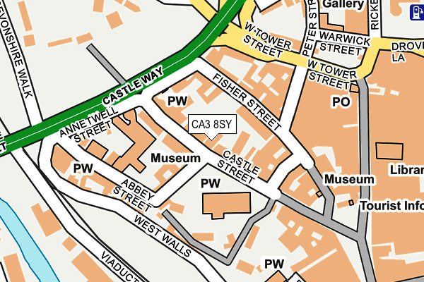 CA3 8SY map - OS OpenMap – Local (Ordnance Survey)