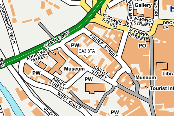 CA3 8TA map - OS OpenMap – Local (Ordnance Survey)