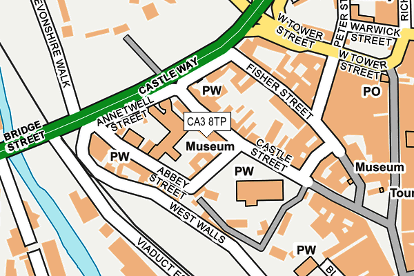 CA3 8TP map - OS OpenMap – Local (Ordnance Survey)