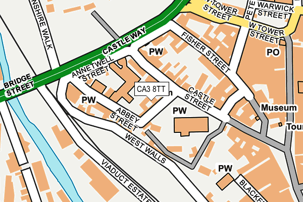 CA3 8TT map - OS OpenMap – Local (Ordnance Survey)