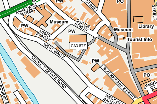 CA3 8TZ map - OS OpenMap – Local (Ordnance Survey)