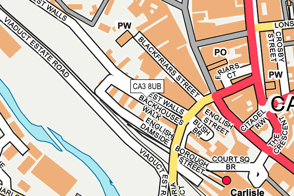 CA3 8UB map - OS OpenMap – Local (Ordnance Survey)