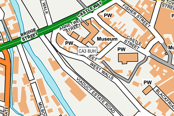 CA3 8UH map - OS OpenMap – Local (Ordnance Survey)