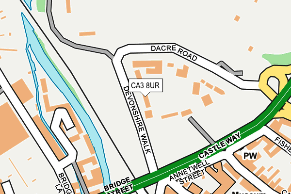 CA3 8UR map - OS OpenMap – Local (Ordnance Survey)