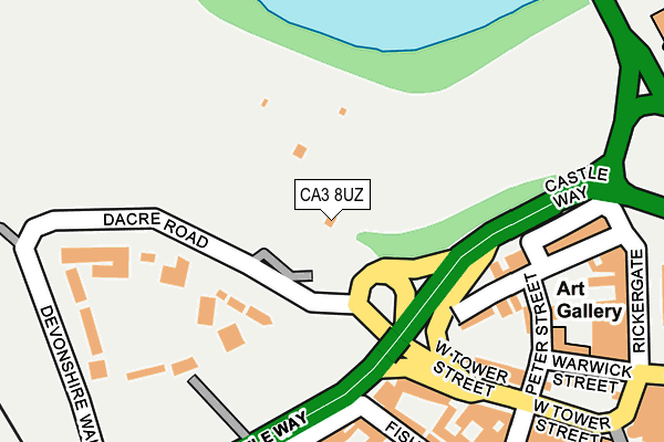 CA3 8UZ map - OS OpenMap – Local (Ordnance Survey)