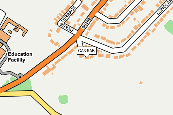 CA3 9AB map - OS OpenMap – Local (Ordnance Survey)