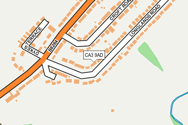 CA3 9AD map - OS OpenMap – Local (Ordnance Survey)