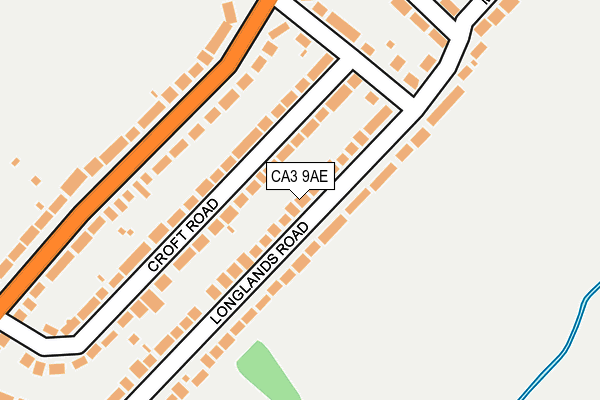 CA3 9AE map - OS OpenMap – Local (Ordnance Survey)