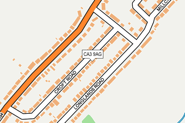 CA3 9AG map - OS OpenMap – Local (Ordnance Survey)