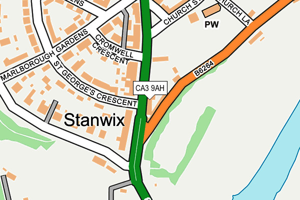 CA3 9AH map - OS OpenMap – Local (Ordnance Survey)