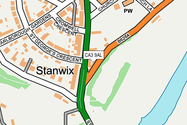 CA3 9AL map - OS OpenMap – Local (Ordnance Survey)