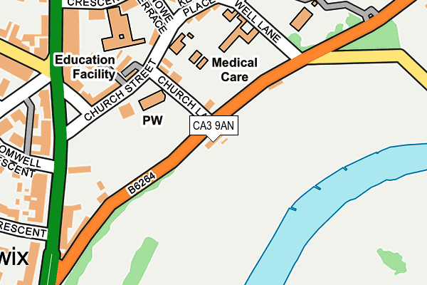 CA3 9AN map - OS OpenMap – Local (Ordnance Survey)