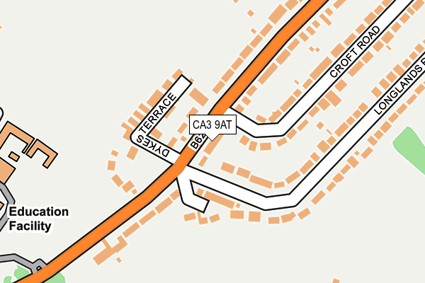 CA3 9AT map - OS OpenMap – Local (Ordnance Survey)