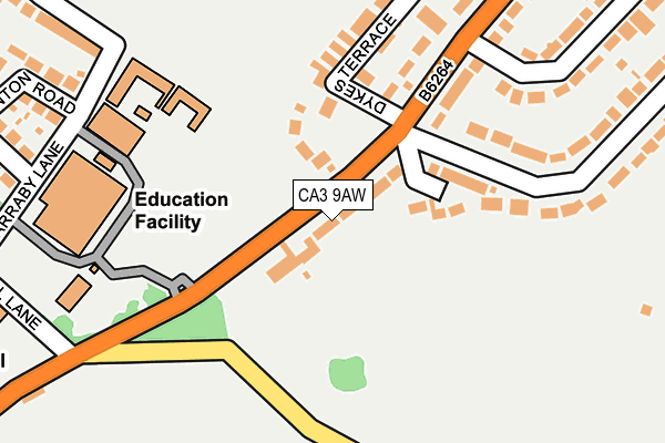 CA3 9AW map - OS OpenMap – Local (Ordnance Survey)