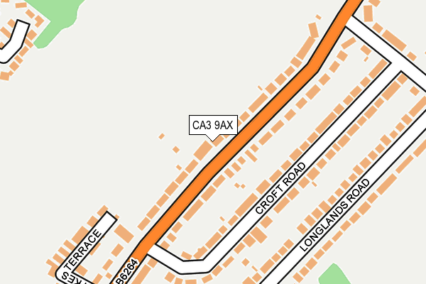 CA3 9AX map - OS OpenMap – Local (Ordnance Survey)