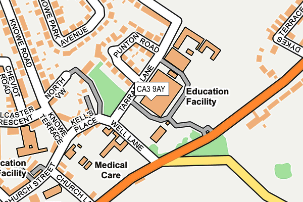 CA3 9AY map - OS OpenMap – Local (Ordnance Survey)