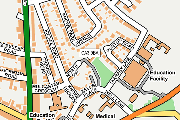 CA3 9BA map - OS OpenMap – Local (Ordnance Survey)