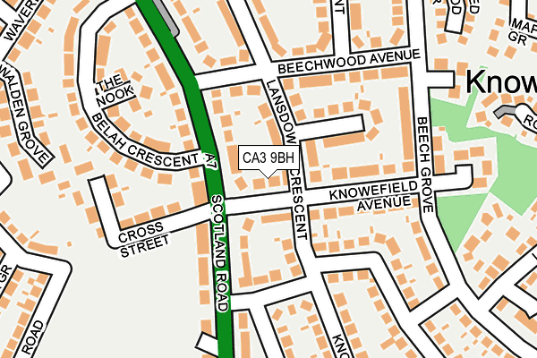 CA3 9BH map - OS OpenMap – Local (Ordnance Survey)