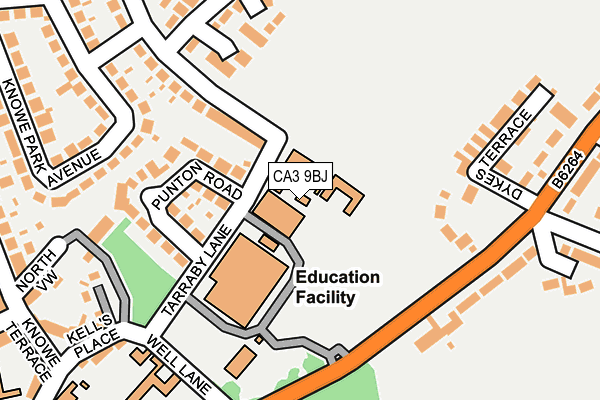 CA3 9BJ map - OS OpenMap – Local (Ordnance Survey)