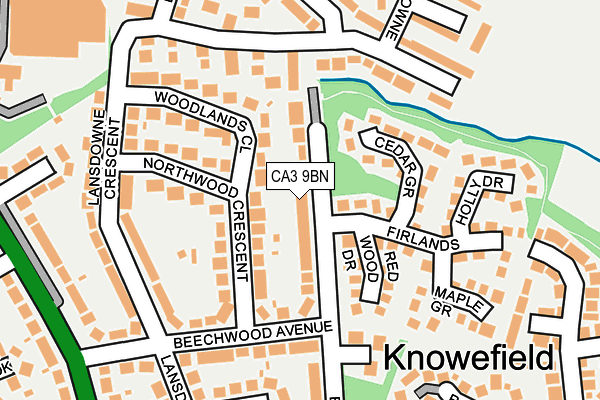 CA3 9BN map - OS OpenMap – Local (Ordnance Survey)