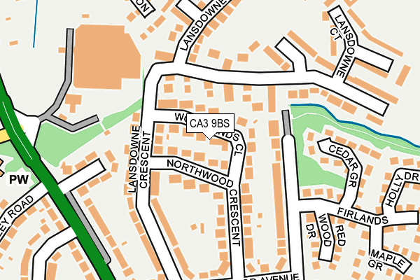 CA3 9BS map - OS OpenMap – Local (Ordnance Survey)