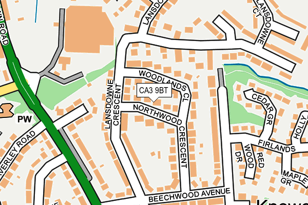 CA3 9BT map - OS OpenMap – Local (Ordnance Survey)