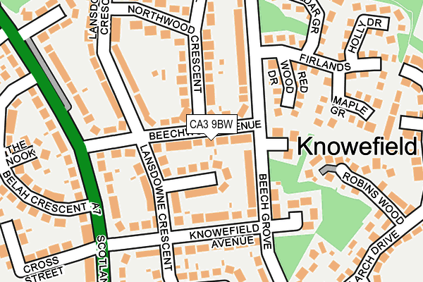CA3 9BW map - OS OpenMap – Local (Ordnance Survey)