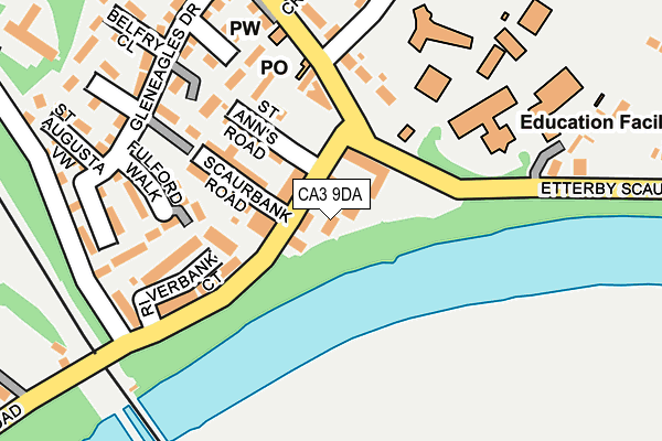 CA3 9DA map - OS OpenMap – Local (Ordnance Survey)