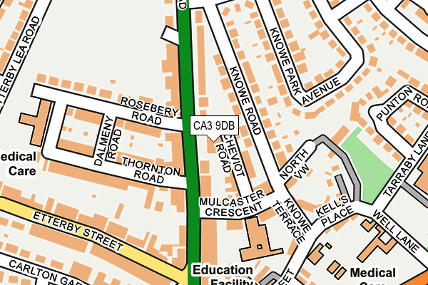 CA3 9DB map - OS OpenMap – Local (Ordnance Survey)